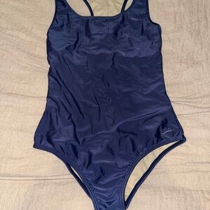 Elegant Navy One-Piece Swimsuit